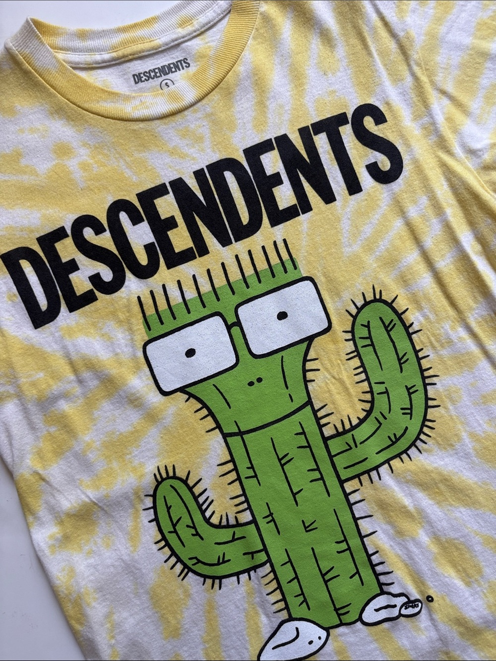 Descendents Yellow Tie-Dye Cactus Band Tee